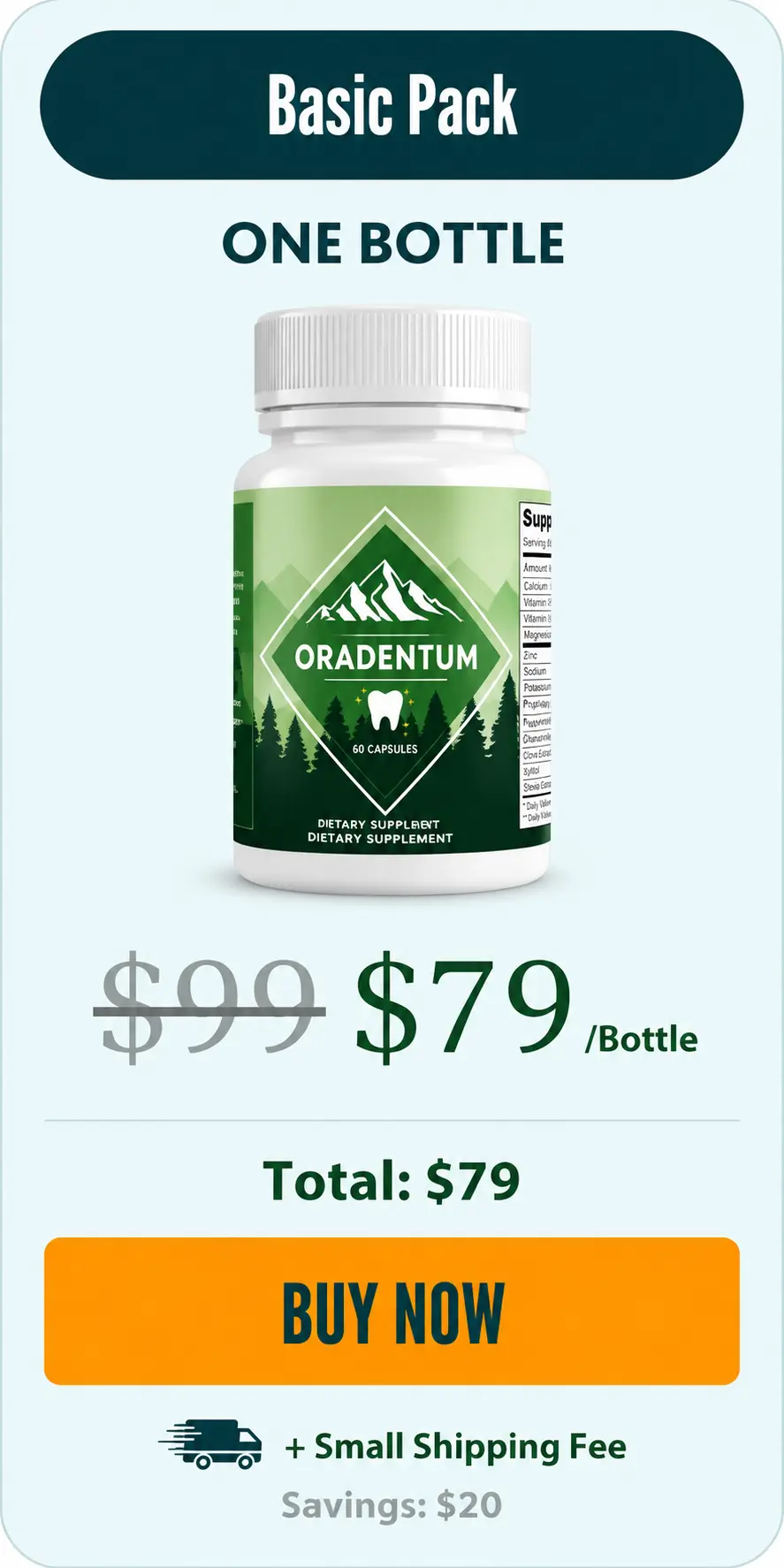 Oradentum one bottle