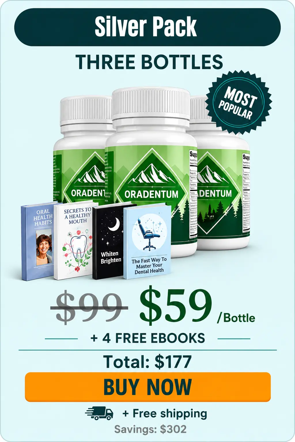Oradentum three bottles order